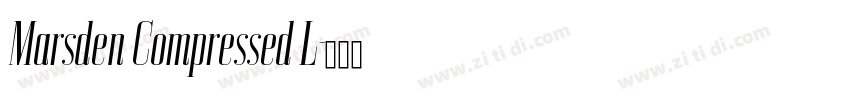 Marsden Compressed L字体转换